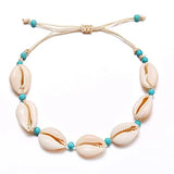 Seaside Beach Resort Beaded Shell Anklet