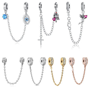 925 Sterling Silver Chain Charm Bead for Bracelet Necklace Making