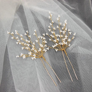Seed Beads Gypsophila Hair Pins Flower Hair Pin Pince Cheveux Femme WIGO1525