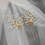 Seed Beads Gypsophila Hair Pins Flower Hair Pin Pince Cheveux Femme WIGO1525