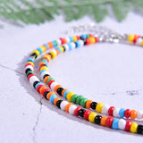 Seed Beads Love Necklace Sets for Women Choker Multilayer with Name Pearl