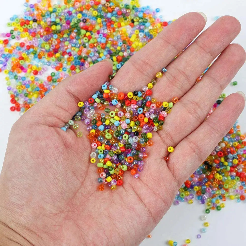 3mm Seed Beads for Bracelets, 24 Colors, 12000 Pcs