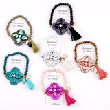 Sehuoran Resin Shell Crystal Bead Tassel Crystal Bracelet
