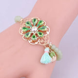 Sehuoran Tassel Bohemian Bracelets & Bangles For Woman Crystal Armbanden