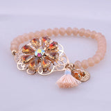 Sehuoran Tassel Bohemian Bracelets & Bangles For Woman Crystal Armbanden