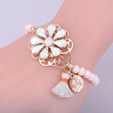 Sehuoran Tassel Bohemian Bracelets & Bangles For Woman Crystal Armbanden
