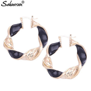 Sehuoran Zinc Alloy Drop Earrings For Women