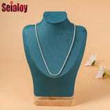 45cm Snake Chain Necklace with Beaded Charms Pendant for Women Men