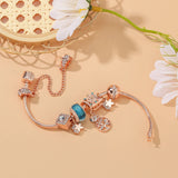 Glass Crystal Beads Tree Of Life Pendant Bracelets Star Charm Rose Bracelet