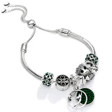 Flying Love Aircraft Charm Bracelet for Women