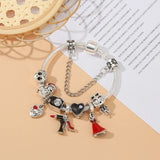 Skeleton Heart Charm Bracelet for Women