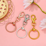 Metal Keyring Split Rings Heart Round Keyfob Clasp