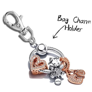 Metal Keyring Split Rings Heart Round Keyfob Clasp