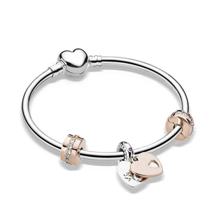 Kids Anime Animal Heart Bracelet Charm Bangle