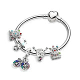 Kids Anime Animal Heart Bracelet Charm Bangle