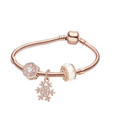 Crystal Fox Beads Silver Charm Bracelets For Women Chinese Style