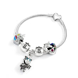 Crystal Fox Beads Silver Charm Bracelets For Women Chinese Style