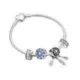 Crystal Fox Beads Silver Charm Bracelets For Women Chinese Style