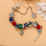 Reindeer & Heart House Charm Bracelet Snowflake Christmas Tree