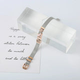 Two-Tone Mesh Bracelets My Angel & Skate Beads Bangle