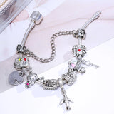 Airplane Charm Bracelet Anime Luggage Beaded Bangl