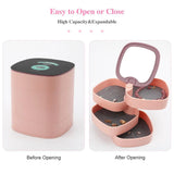 Seijoh Crest Jewelry Storage Box Earrings Ring Pendant Display Box