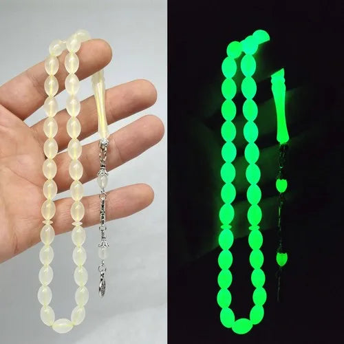 Luminous Cat Eye Rosary Glowing in Dark Accessory