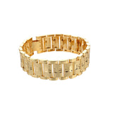 Selead Classic Cuff Bangle Chain Plated Wristband Bracelet