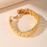 Selead Classic Cuff Bangle Chain Plated Wristband Bracelet