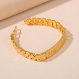 Selead Flat Side Bracelet Chain Plated Copper Bracelets Wedding Jewelry
