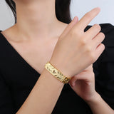 Selead Flat Side Bracelet Chain Plated Copper Bracelets Wedding Jewelry