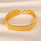 Selead Flat Side Bracelet Chain Plated Copper Bracelets Wedding Jewelry