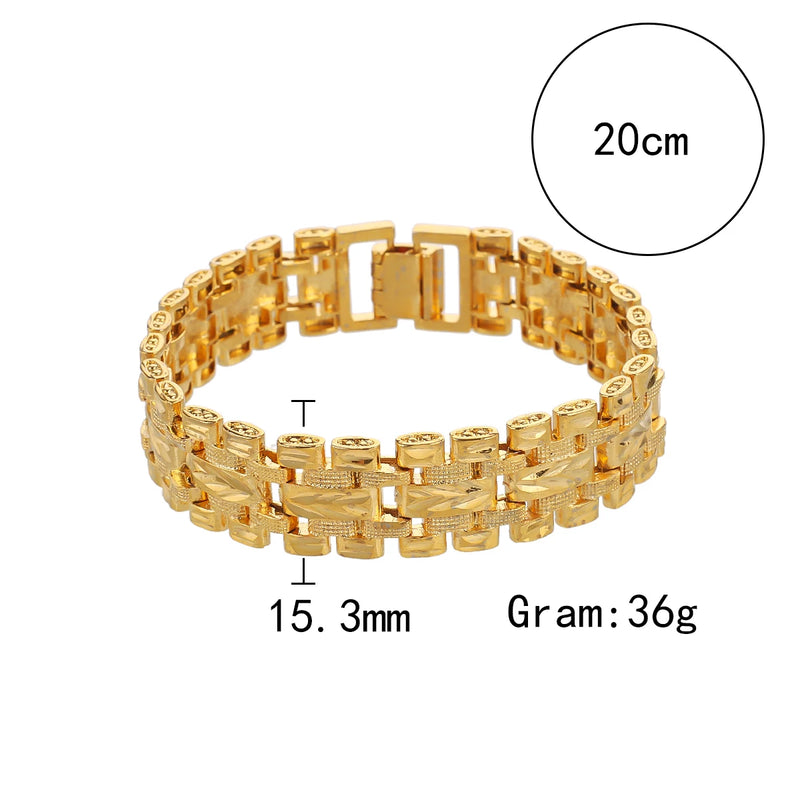 Selead Ladies Vintage Bracelet Bangle Chain Wristband Plated Jewelry