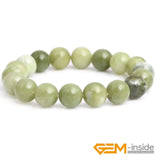 8mm 10mm Green Canada Jades Beaded Bracelet