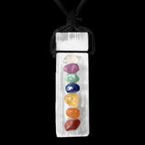 Selenite Crystal Pendant Stone Chakra Beads Natural Gemstone Texture
