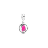 925 Silver Sailing Backpack Fruit Dangle Charms for Jewelry Making