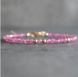 Self Love Bracelet Rose Quartz Sodalite Dainty Crystal Bracelets