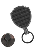 Sporty Retractable Key Ring Metal Anti-theft Easy Pull Rope Elastic Keychain