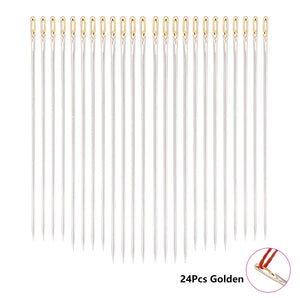 Self Threading Sewing Needles with Storage Box