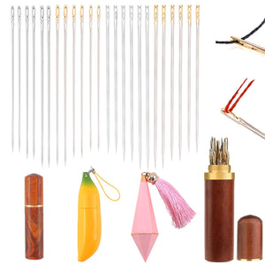 Self Threading Sewing Needles with Storage Box