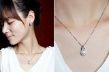 2ct CZ Zircon Infinite Pendant Necklace With Box Chain