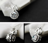 2ct CZ Zircon Infinite Pendant Necklace With Box Chain
