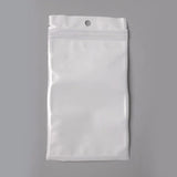 10*18cm White+Clear Self Seal Zipper Poly Bag