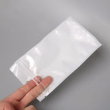 10*18cm White+Clear Self Seal Zipper Poly Bag