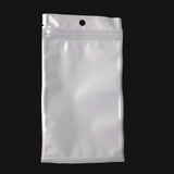 10*18cm White+Clear Self Seal Zipper Poly Bag