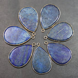 Natural Stone Water Drop Pendants, Jewelry Making DIY Earring Charms, 8Pcs