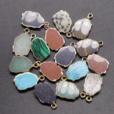 Geometric Crystal Agate Necklace DIY Jewelry