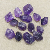 Amethyst Necklace Pendant Reiki Charm DIY Making Jewelry 12Pcs