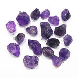 Amethyst Necklace Pendant Reiki Charm DIY Making Jewelry 12Pcs