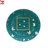 Green Flannel Multi-Bit Jewelry Rack Earring Necklace Brooch Plate